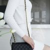 CF Classic Flap |荔枝纹 Mini 黑金 图1