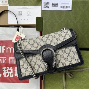 。【原厂皮配(Cdfmall三亚免税店手提袋】质感十足的虎头设计是Dionysus系列的经典特征,唤起人们对典藏设计符号 图1