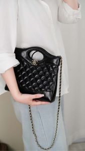 Chanel 31bag Mini 黑金 图1