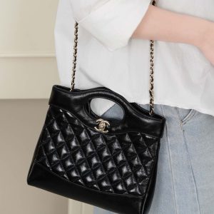 Chanel 31bag Mini 黑金 图2