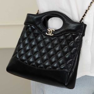 Chanel 31bag Mini 黑金 图6