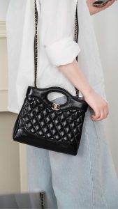 Chanel 31bag Mini 黑金 图3