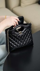 Chanel 31bag Mini 黑金 图5