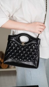 Chanel 31bag Mini 黑金 图8