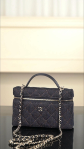 Chanel 26p 丹宁牛仔LP 饭盒包 深蓝 图1