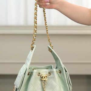 Chanel small hobo 薄荷绿小号 图1