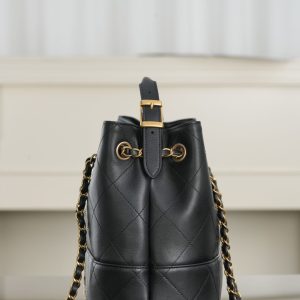 Chanel 25A 购物袋 原厂黑牛 小号 图7