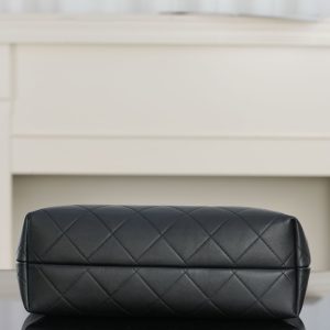 Chanel 25A 购物袋 原厂黑牛 小号 图9
