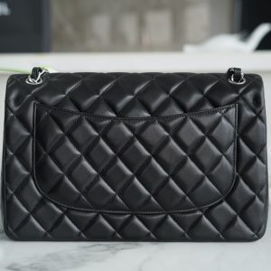 CF Classic Flap Jumbo |黑银 羊皮 图3