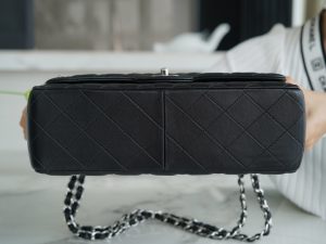 CF Classic Flap Jumbo |黑银 羊皮 图7