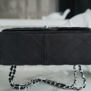 CF Classic Flap Jumbo |黑银 羊皮 图7