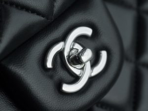 CF Classic Flap Jumbo |黑银 羊皮 图9