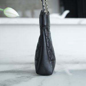 Chanel 31bag mini 黑色 褶皱小牛皮 图7