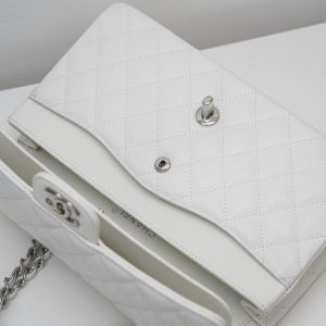 「Classic Flap」经典口盖包 中号 仙女白 图6