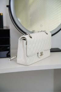 「Classic Flap」经典口盖包 中号 仙女白 图7