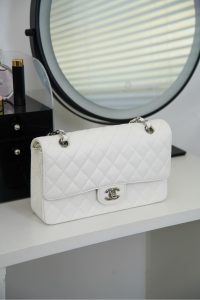 「Classic Flap」经典口盖包 中号 仙女白 图9