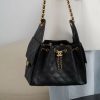 Chanel small hobo 抽绳水桶包 黑金鱼子酱 小号 图1