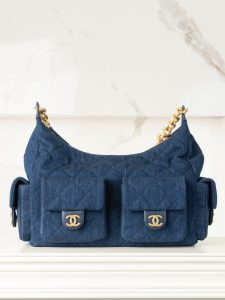 Chanel 25c 爆款牛仔hobo 嬉皮包 大号 图2