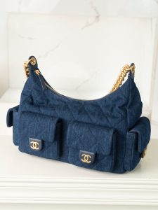 Chanel 25c 爆款牛仔hobo 嬉皮包 大号 图5