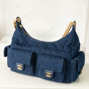 Chanel 25c 爆款牛仔hobo 嬉皮包 大号 图5