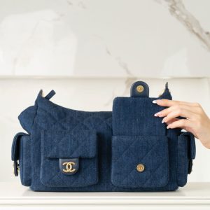 Chanel 25c 爆款牛仔hobo 嬉皮包 大号 图6