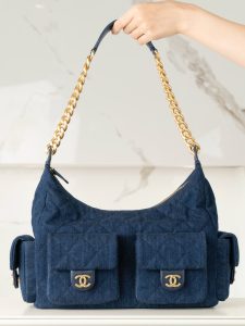 Chanel 25c 爆款牛仔hobo 嬉皮包 大号 图9