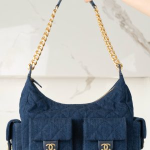 Chanel 25c 爆款牛仔hobo 嬉皮包 大号 图9
