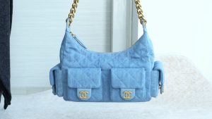 Chanel 25c 早春多口袋牛仔hobo 小号 图1