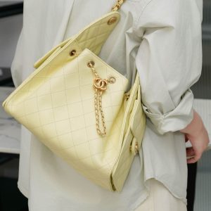 Chanel small hobo 小鸡黄 小号 图6