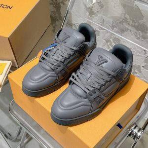 顶级天花板Lv Trainer最新系列休闲复古运动篮球鞋憨态可掬胖子鞋 图1