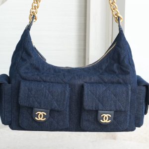 Chanel 25c 爆款牛仔hobo 嬉皮包 小号 图1