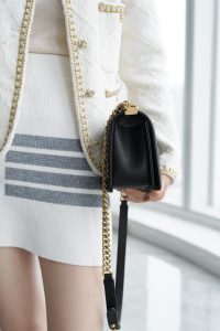 Chanel leboy 大球纹黑金中号 图7