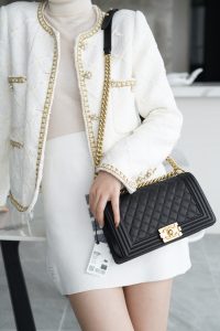 Chanel leboy 大球纹黑金中号 图8