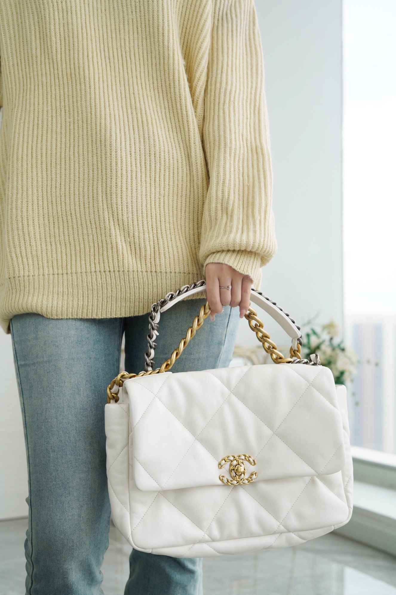 Chanel 19bag 白雪公主 中号 图6