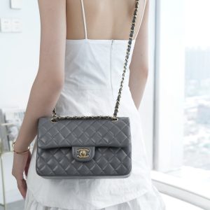 CF Classic Flap|小号 羊皮 深灰ʚྀིɞ 图5
