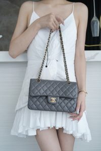 CF Classic Flap|小号 羊皮 深灰ʚྀིɞ 图7