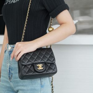 Chanel 金属球方胖子 黑◾ 图1
