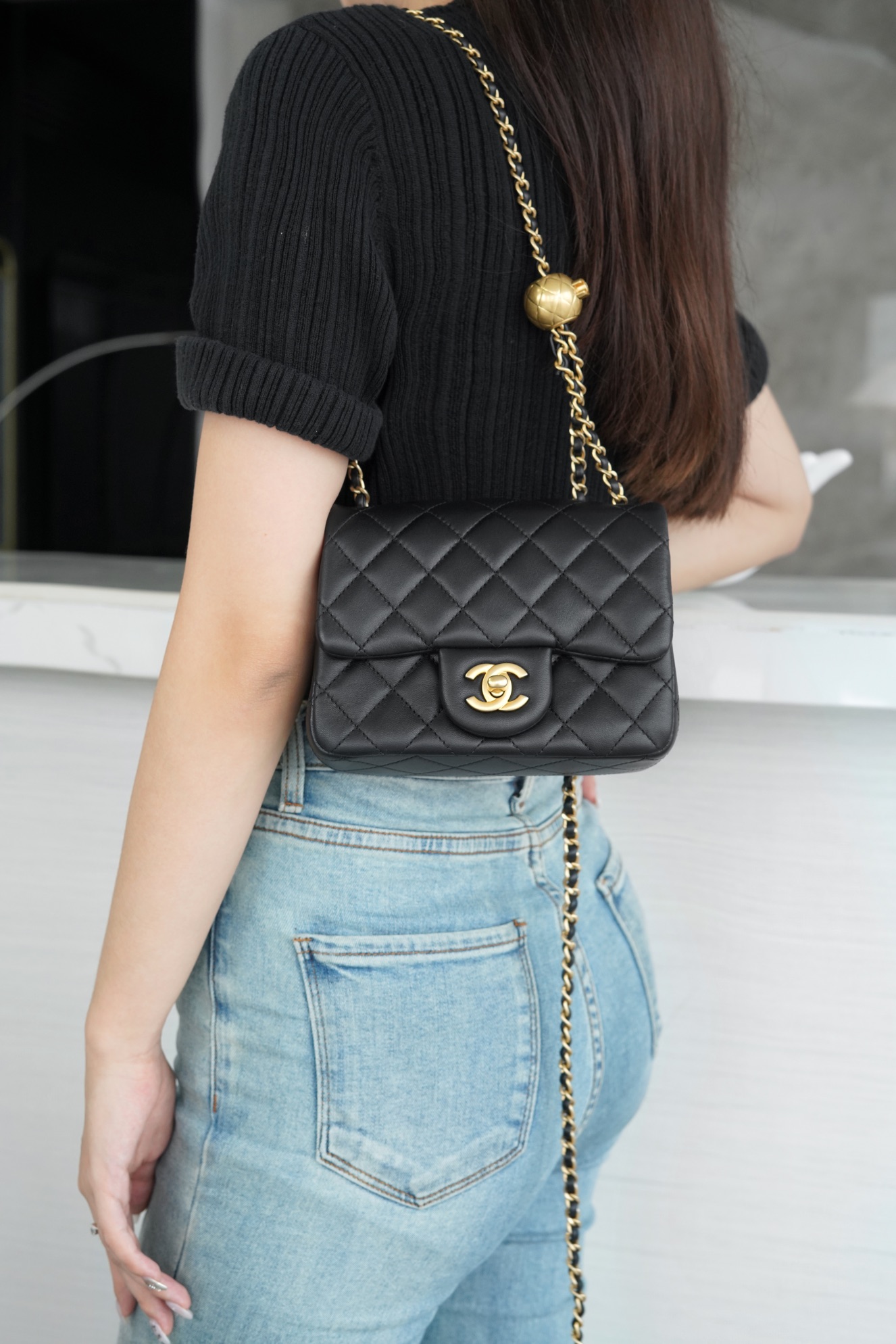 Chanel 金属球方胖子 黑◾ 图6