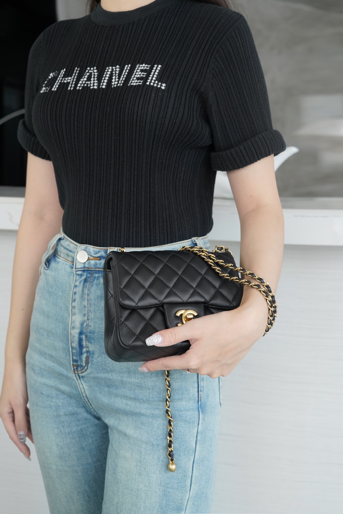 Chanel 金属球方胖子 黑◾ 图7