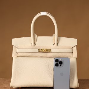 Birkin30cm 奶昔白金扣 图1