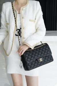 CF Classic Flap Jumbo |鱼子酱 黑金 大号 图8