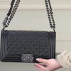 Chanel Leboy 小球纹 黑银中号 图1