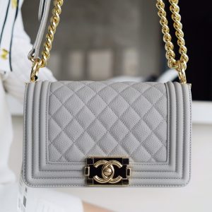 Chanel Leboy 大球纹 灰色小号▫ 图1