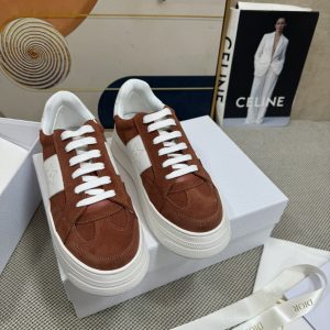 顶级版本 厚底迪奥 爆款 最新款休闲百搭 Dior One OBLIQUE 印花字母logo镂空圆头低帮系带滑时尚 明星 图1