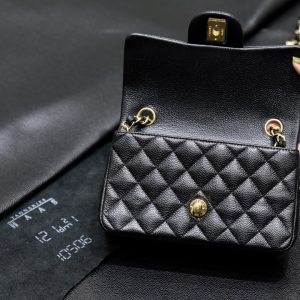 原厂皮 Classic Flap万年经典款Cf大mini鱼子酱球纹回货 图8