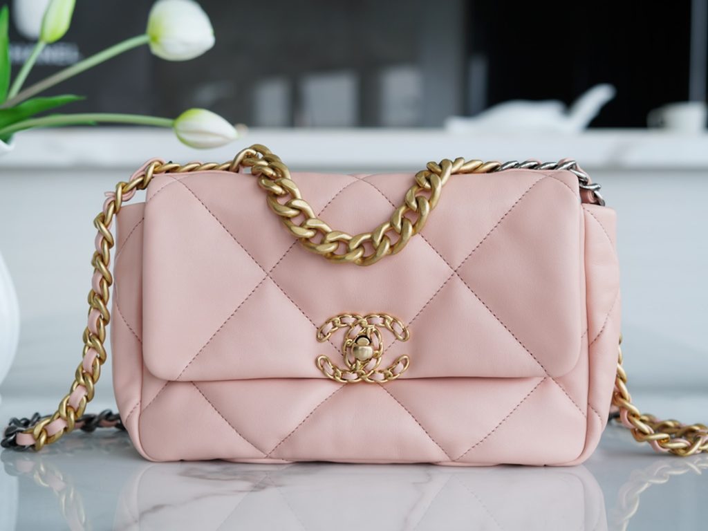 °CHANE·L春夏新品19bag 裸粉小号 图1