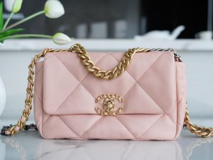 °CHANE·L春夏新品19bag 裸粉小号 图1