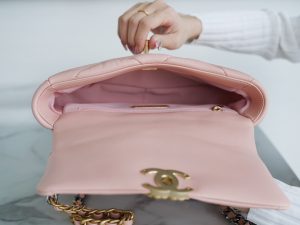 °CHANE·L春夏新品19bag 裸粉小号 图9