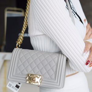 Chanel Leboy 大球纹 灰色小号▫ 图1