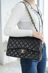 CF Classic Flap Jumbo |黑金 羊皮 大号 图2